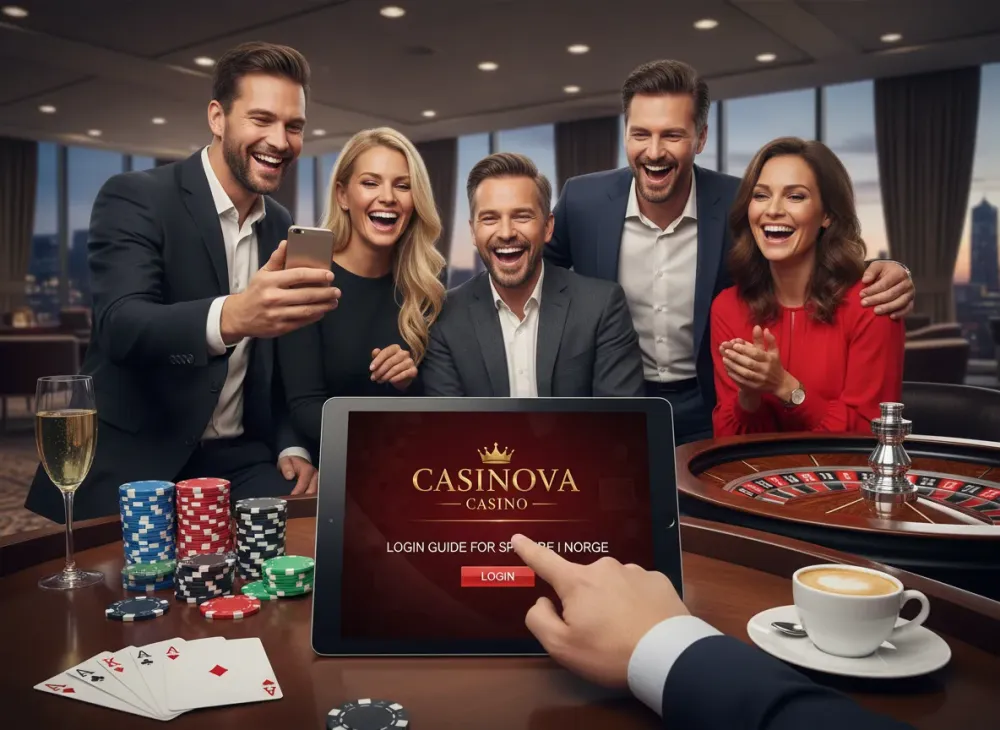 Casinova casino login guide for spillere i Norge