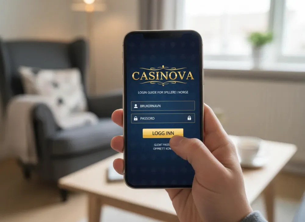 Casinova casino login guide for spillere i Norge